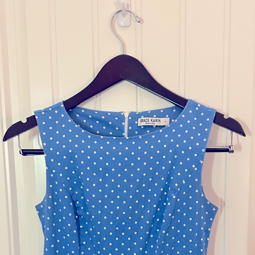 Grace Karin Boatneck Sleeveless Vintage Tea dress